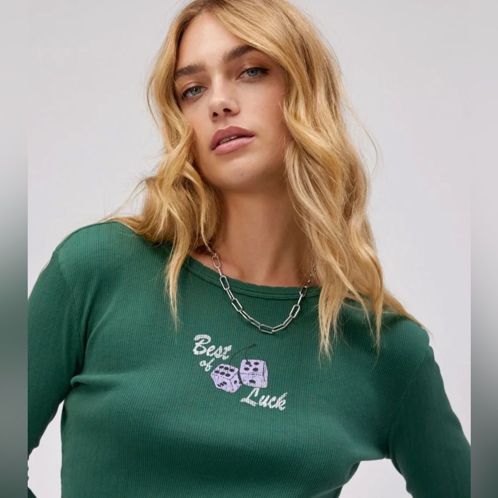 NWT Daydreamer Best of Luck Pointelle Long Sleeve
